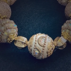 Queen of Sheba handcrafted beaded bracelet by Beautiful M Creations — Wise, wealthy and powerful (2 Chronicles 9:1)