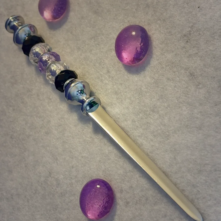 Custom beaded letter opener made to order by Beautiful M Creations