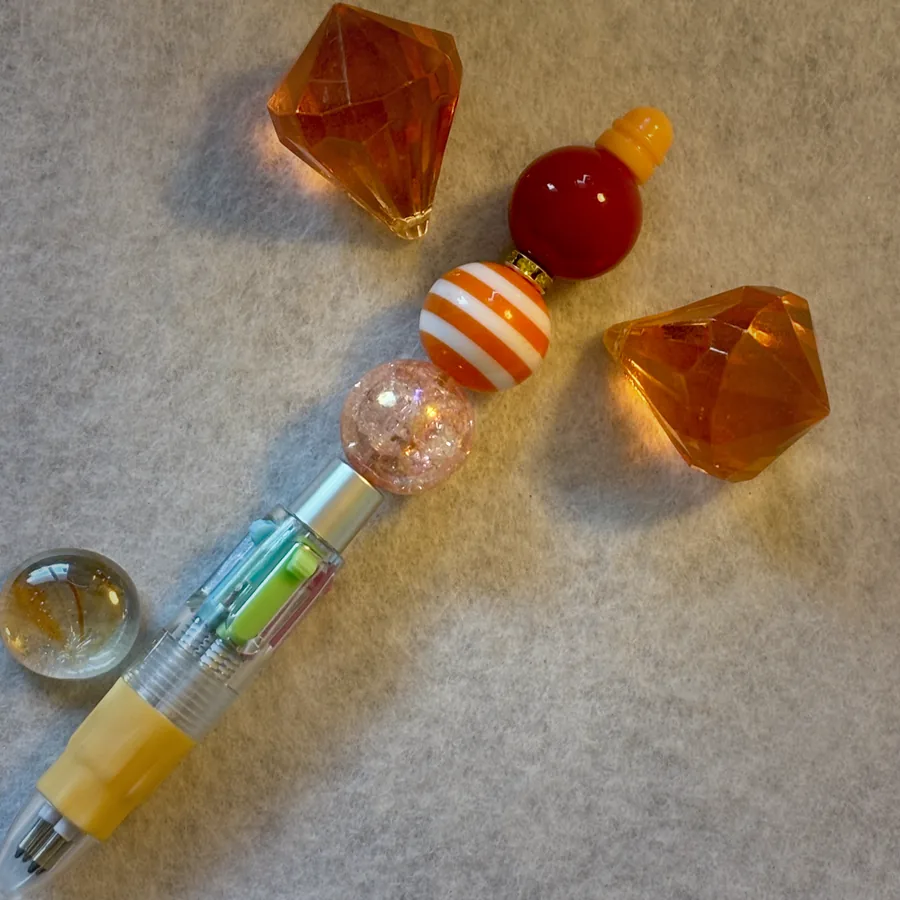 Custom beaded pen made to order by Beautiful M Creations