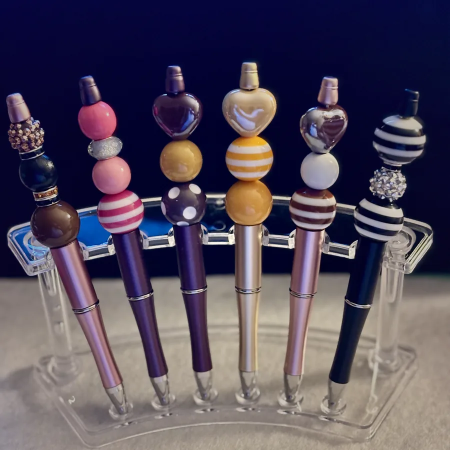 Custom beaded pens made to order by Beautiful M Creations