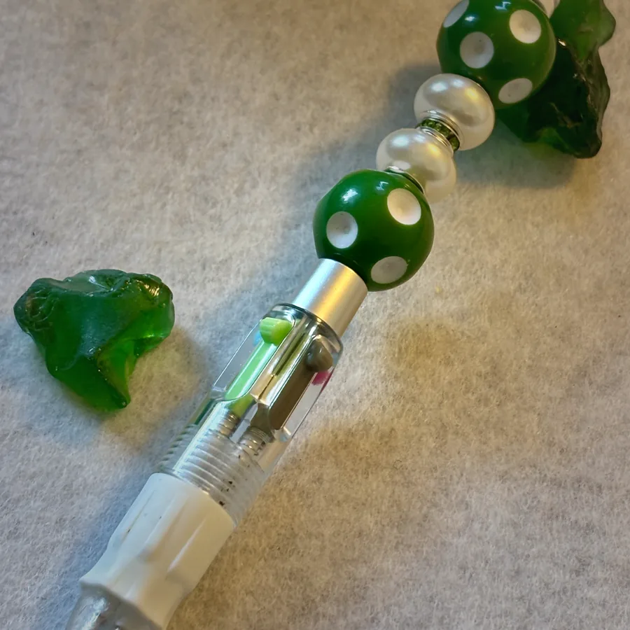 Handcrafted beaded pen by Beautiful M Creations