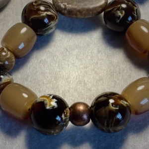 Harvest — handcrafted one-of-a-kind beaded bracelet by Beautiful M Creations