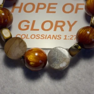 Hope of Glory — handcrafted one-of-a-kind beaded bracelet by Beautiful M Creations