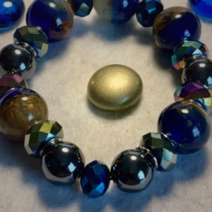 In the Beginning — handcrafted one-of-a-kind beaded bracelet by Beautiful M Creations