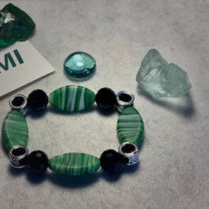 Naomi — handcrafted one-of-a-kind beaded bracelet by Beautiful M Creations