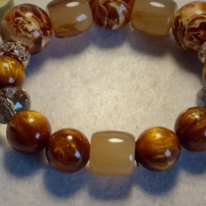 Oil of Gladness — handcrafted one-of-a-kind beaded bracelet by Beautiful M Creations