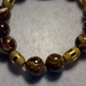 Overcomer — handcrafted one-of-a-kind beaded bracelet by Beautiful M Creations