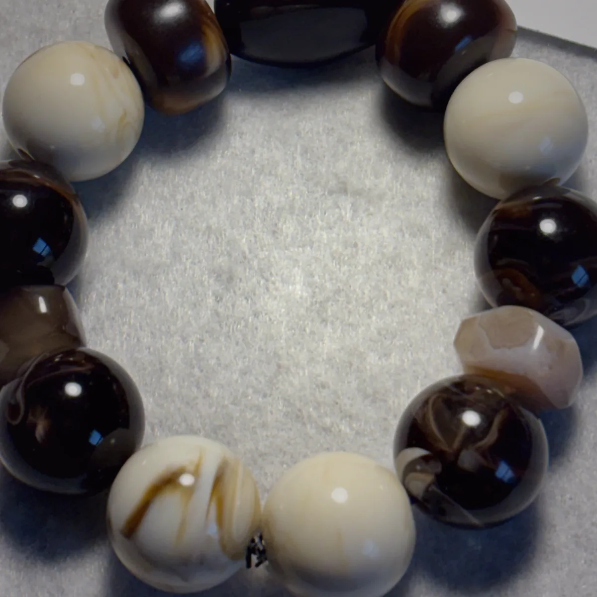 Rooted in Faith handcrafted beaded bracelet
