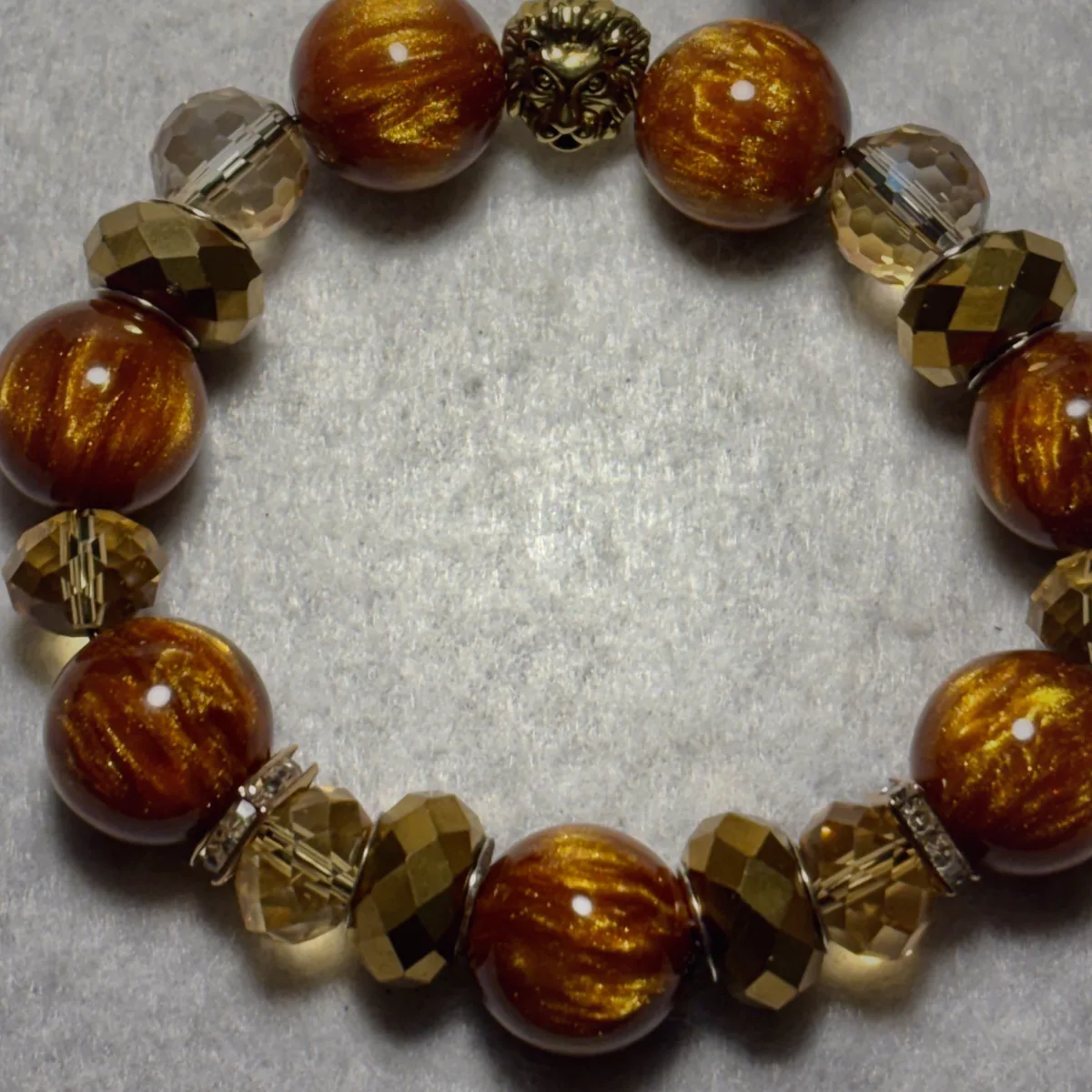The Lion's Roar handcrafted beaded bracelet