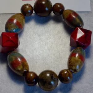 Zion — handcrafted one-of-a-kind beaded bracelet by Beautiful M Creations